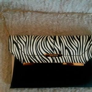 RIVER ISLAND Zebra Clutch